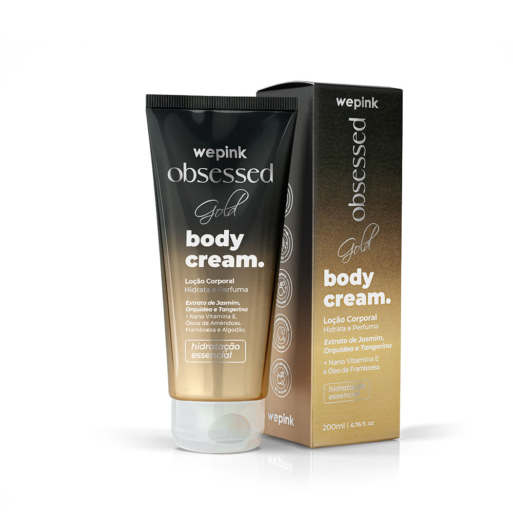 Body Cream Obsessed Gold Desodorante Hidratante 200ml - Wepink