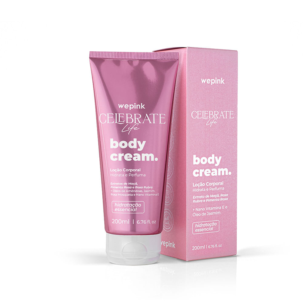 Body Cream Celebrate Life Desodorante Hidratante 200ml - Wepink