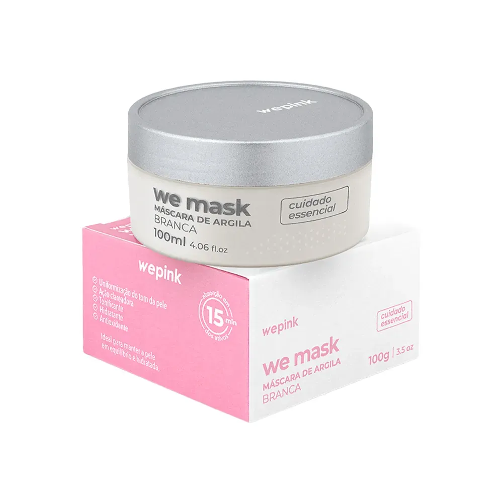 We Mask - Máscara de Argila Branca 100g - Wepink