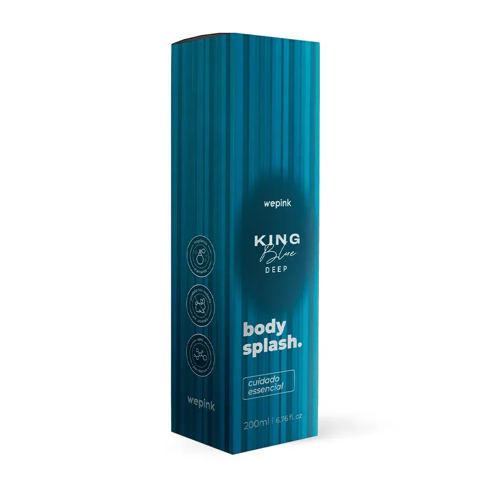 Body Splash King Blue Deep Desodorante Colônia 200ml