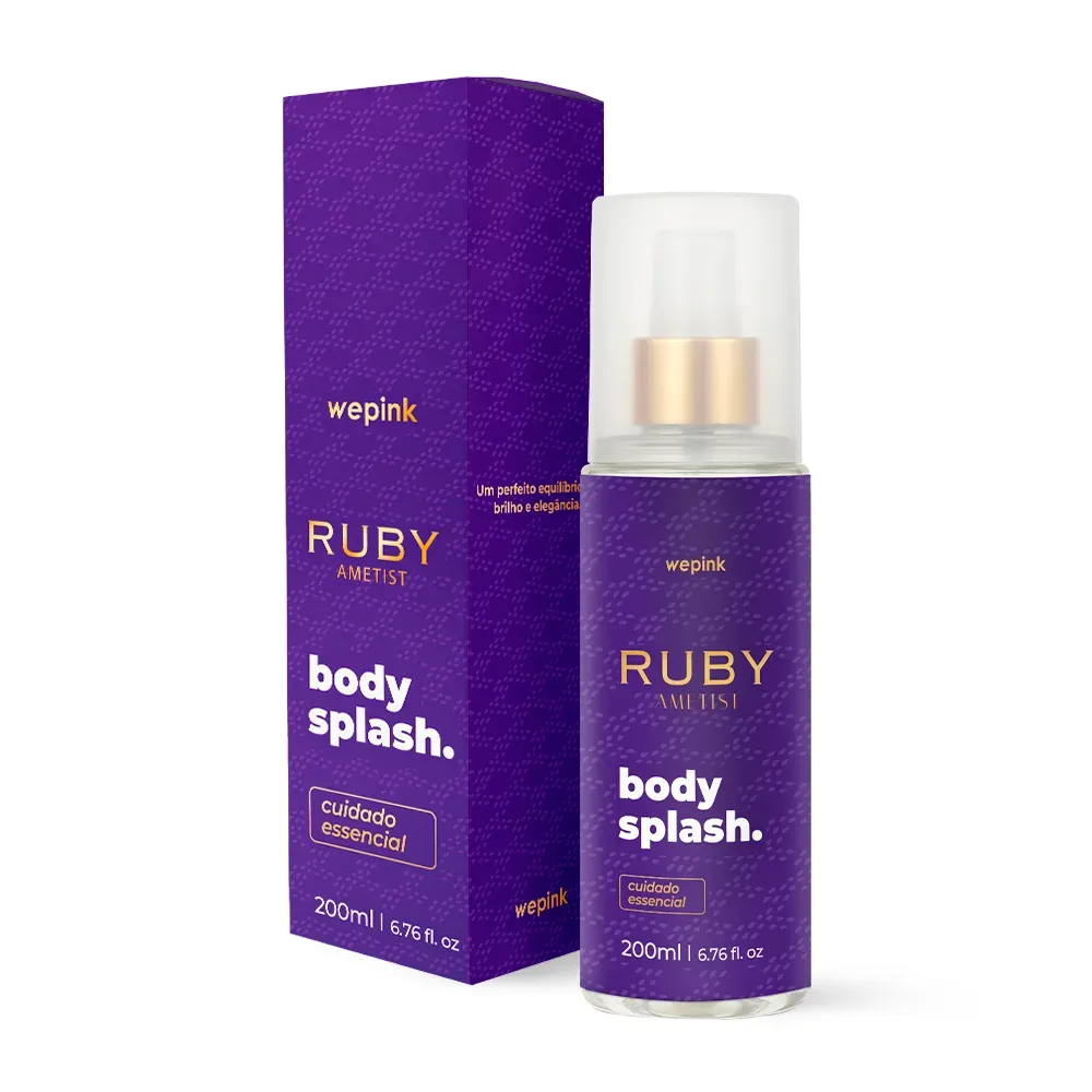 Body Splash Ruby Ametist Desodorante Colônia 200ml - Wepink