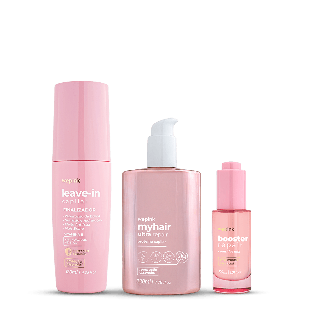 Kit Proteína + Leave-in + Booster - Wepink