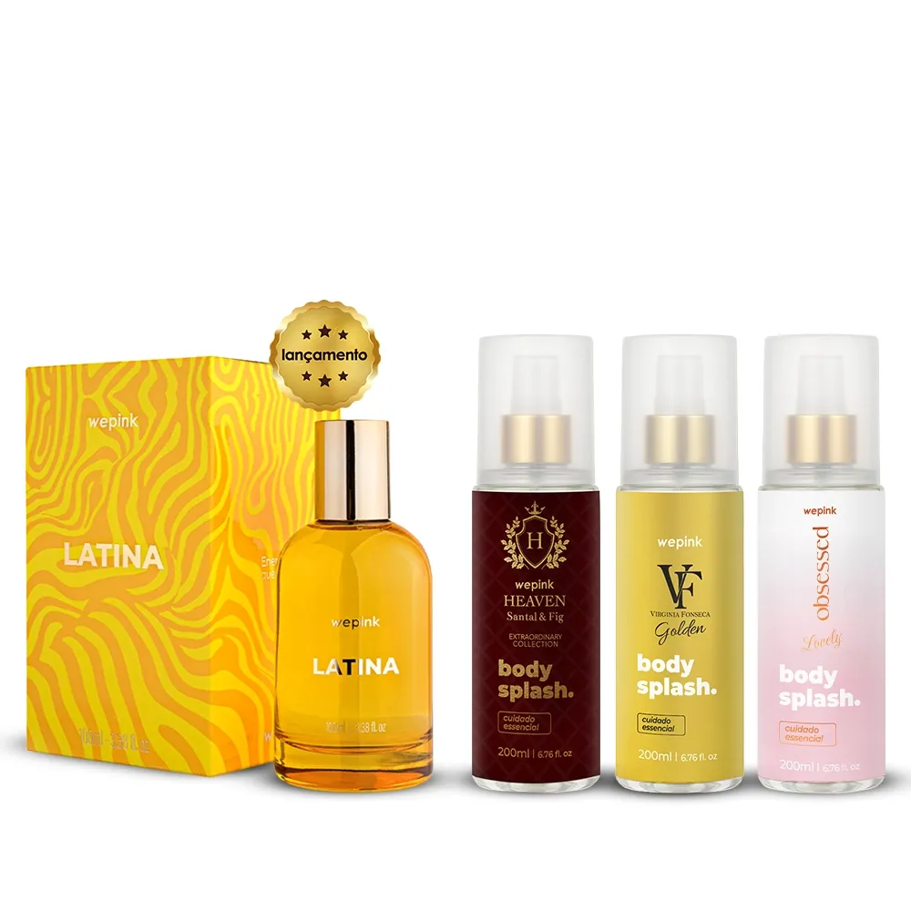 Kit Latina + Body Splash Heaven Santal & Fig + VF Golden + Obsessed Lovely