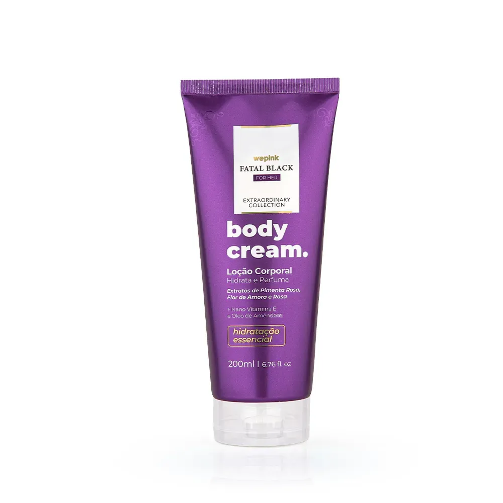 Body Cream Fatal Black For Her Desodorante Hidratante 200ml