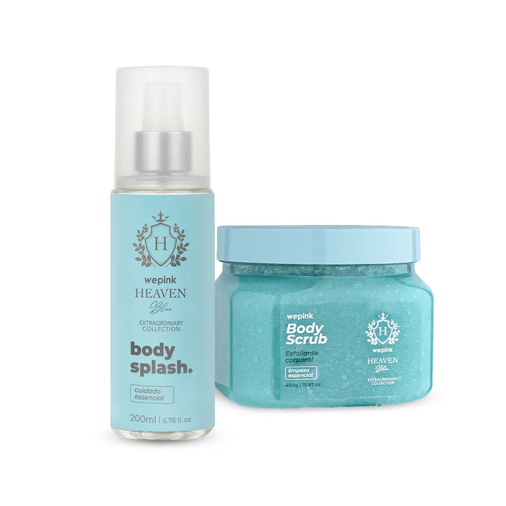 Kit Body Scrub + Body Splash Heaven Blue - Wepink