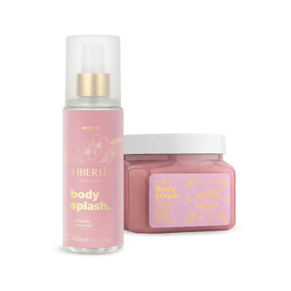 Kit Body Scrub + Body Splash Liberté Exclusif - Wepink