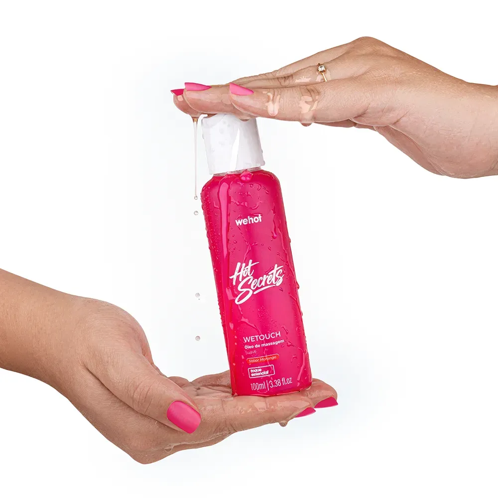 Óleo de Massagem Corporal Morango 100ml - Wepink Wehot