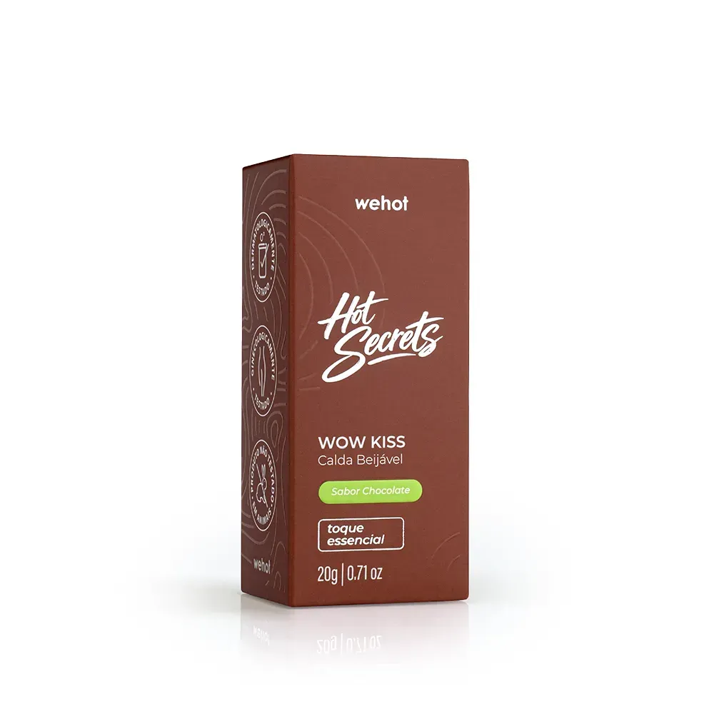 Calda Beijável Chocolate 20g - Wepink Wehot