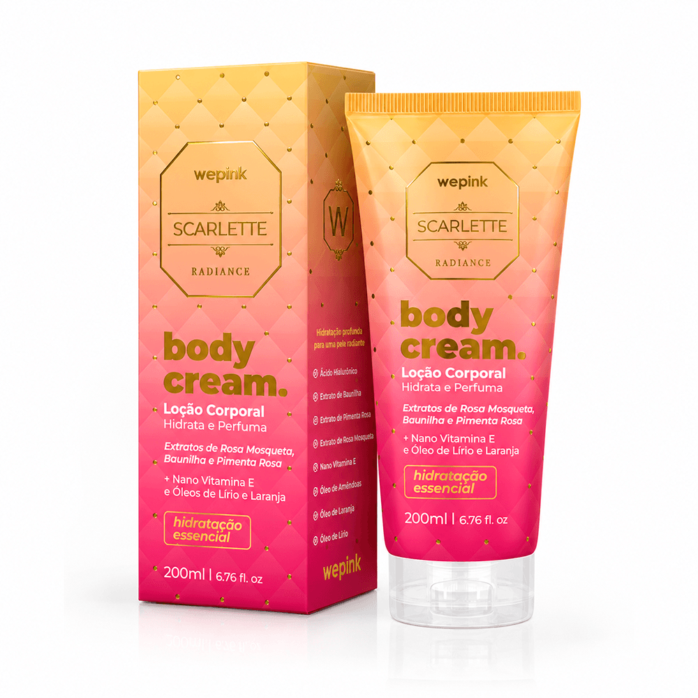 Body Cream Scarlette Radiance Desodorante Hidratante 200ml