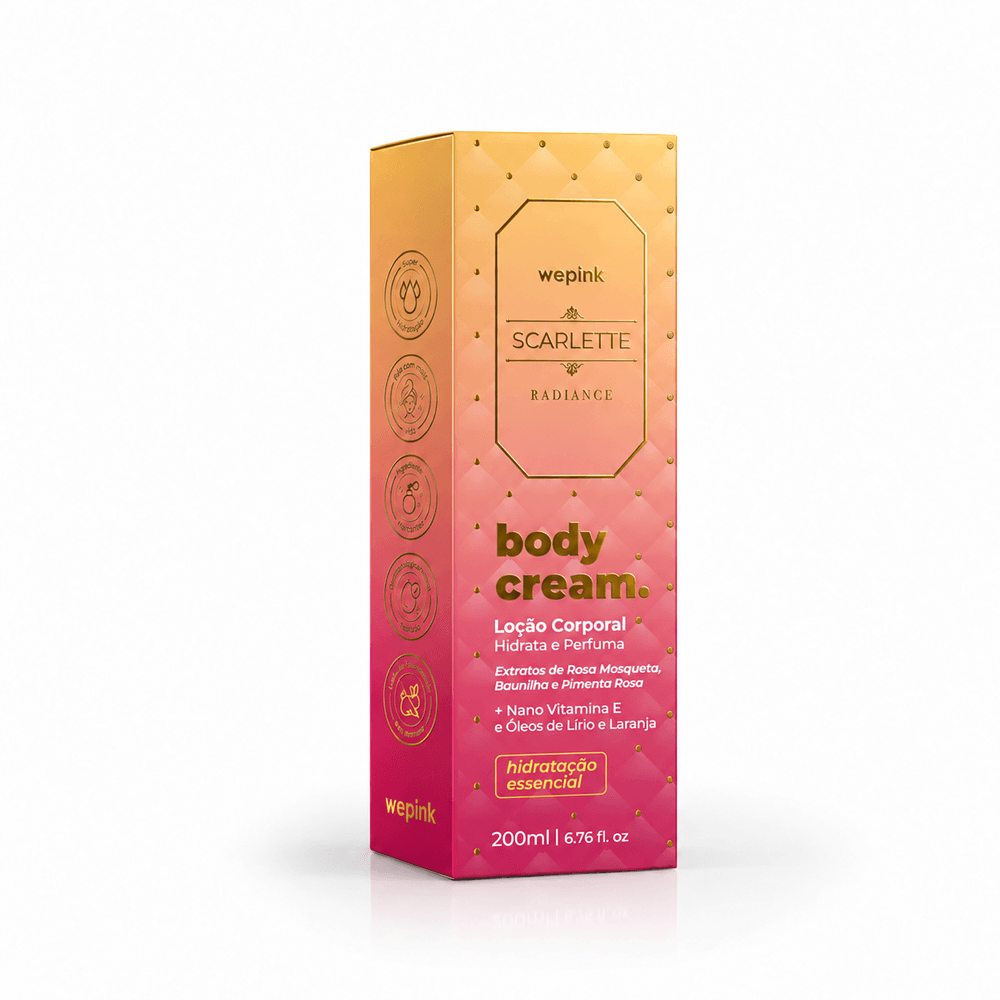 Body Cream Scarlette Radiance Desodorante Hidratante 200ml